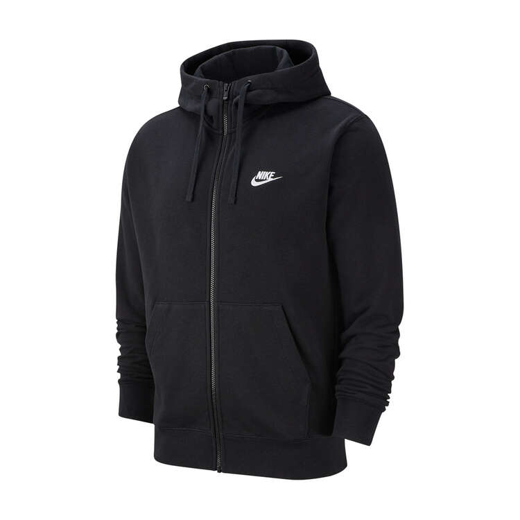 Nike Men's Sportswear Club Full-Zip Hoodie Black 4XL, Black, rebel_hi-res