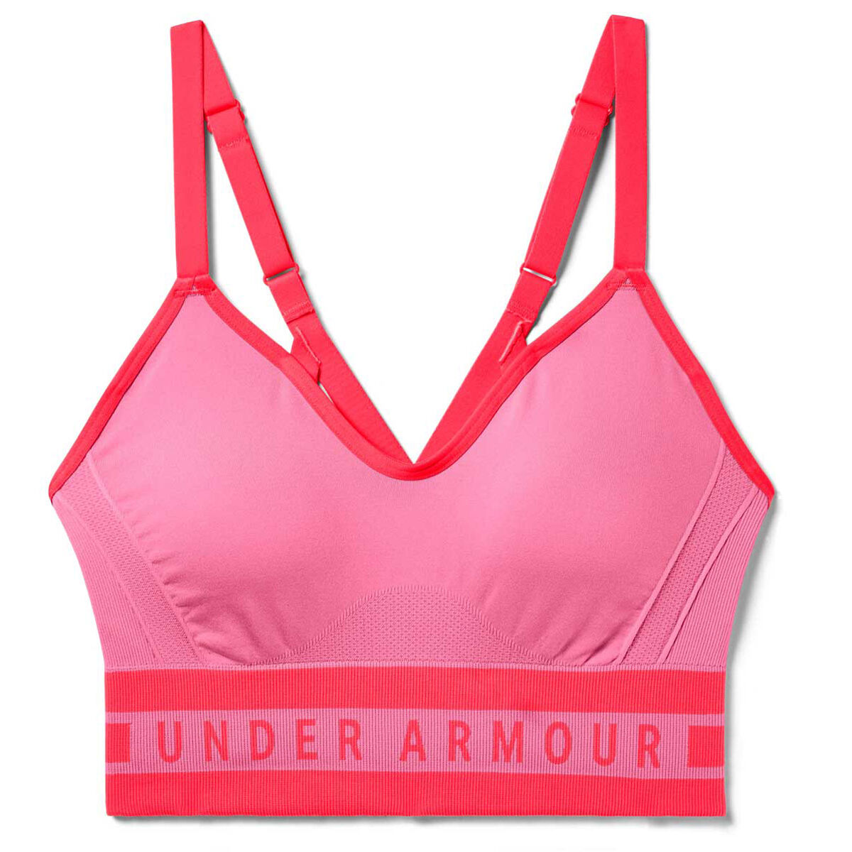 under armour sports bra pink