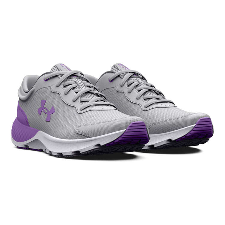 Under Armour Charged Escape 4 GS Kids Running Shoes Grey US 6, Grey, rebel_hi-res