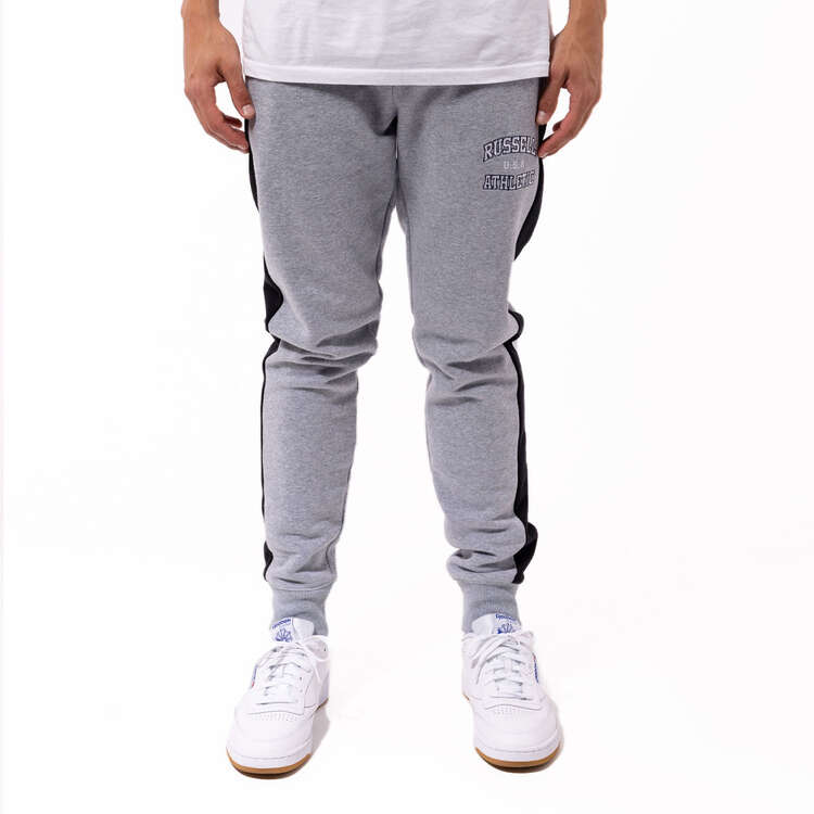 Russell Athletic Mens Small Arch Trackpants Grey S, Grey, rebel_hi-res