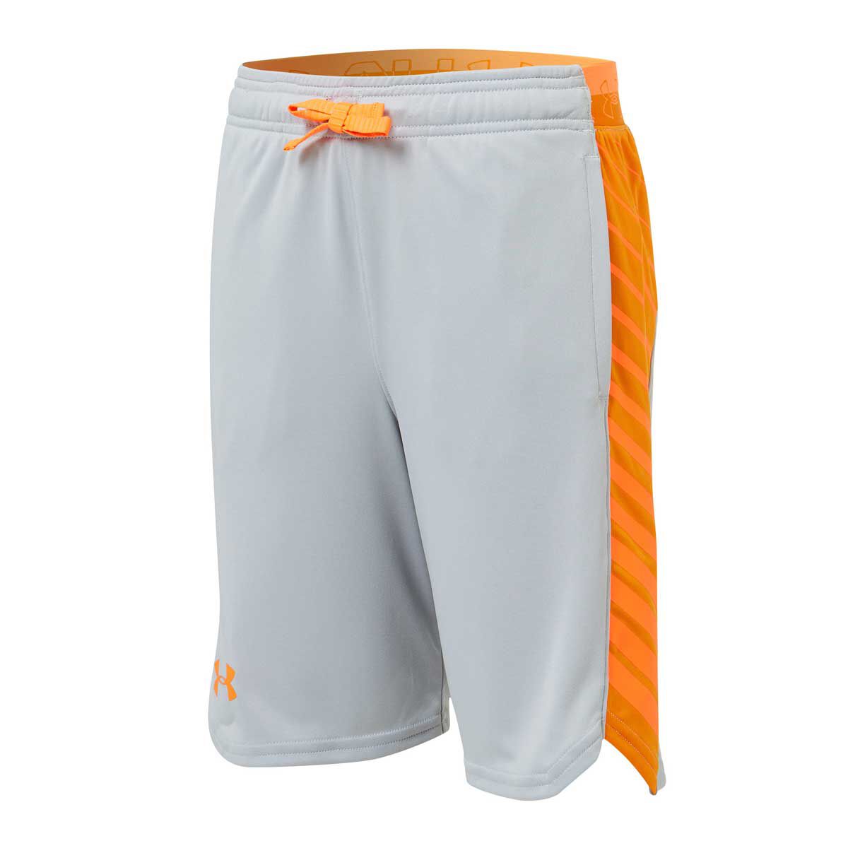 grey and orange under armour shorts