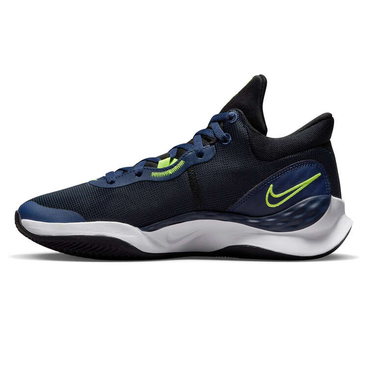 Nike Renew Elevate 3 Basketball Shoes Black/Blue US Mens 7 / Womens 8.5, Black/Blue, rebel_hi-res