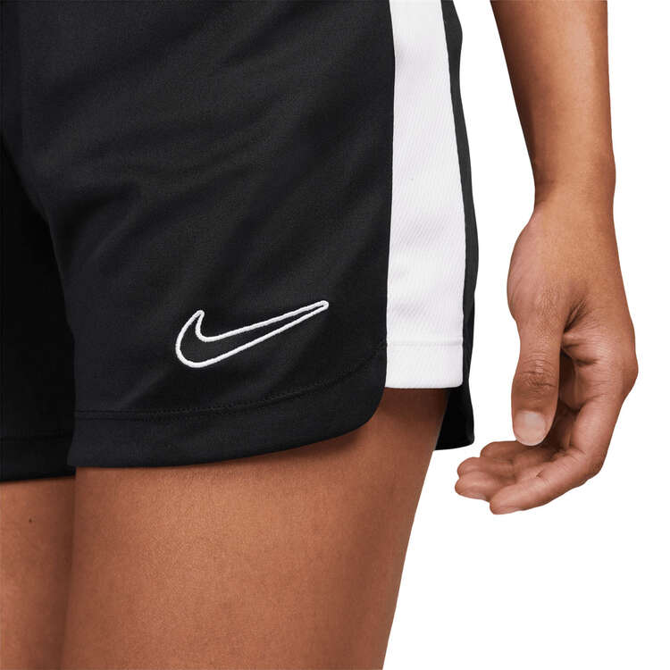 Nike Womens Dri-FIT Academy 23 Football Shorts, Black/White, rebel_hi-res