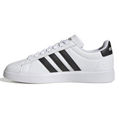 adidas Grand Court 2.0 Mens Casual Shoes White/Black US 7, White/Black, rebel_hi-res