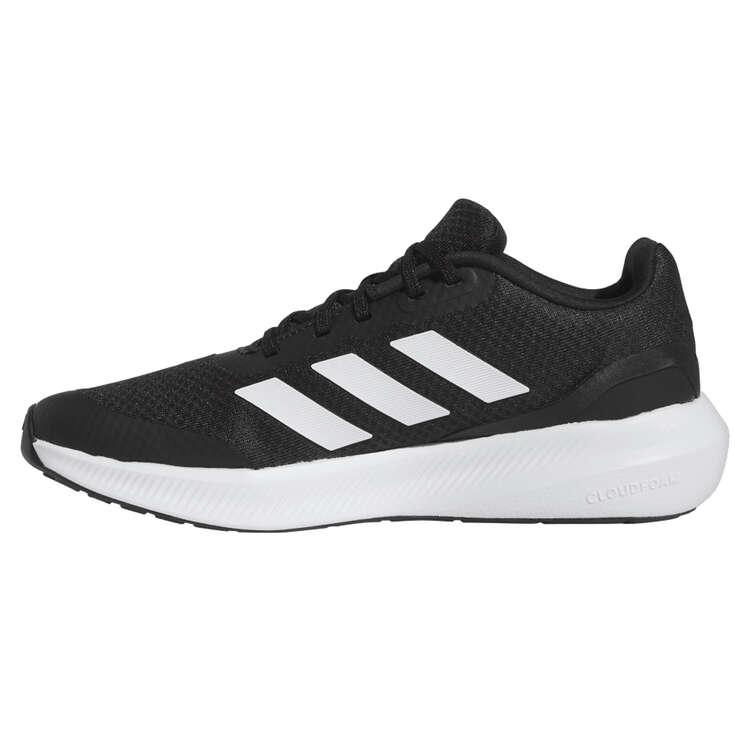 adidas Runfalcon 3.0 Kids Running Shoes, Black/White, rebel_hi-res