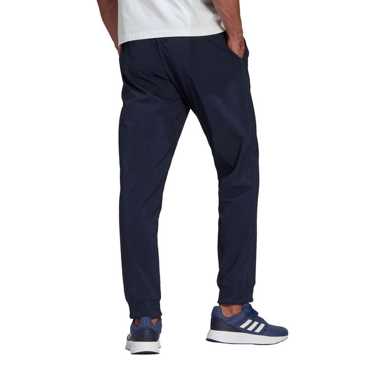 adidas Mens AEROREADY Essentials Stanford Tapered Cuff Pants, Navy, rebel_hi-res