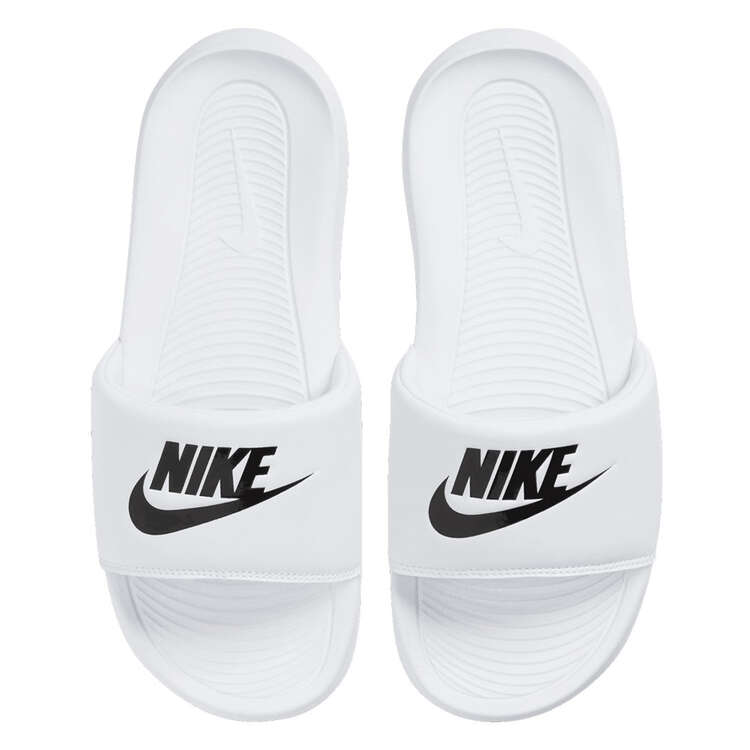 Nike Victori One Womens Slides, White/Black, rebel_hi-res