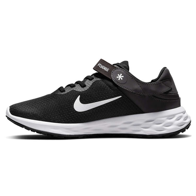 Nike Revolution 6 FlyEase Next Nature Womens Running Shoes Black/White US 6, Black/White, rebel_hi-res