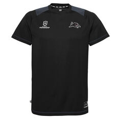 Penrith Panthers 2022 Mens Performance Tee Black/Grey S, Black/Grey, rebel_hi-res