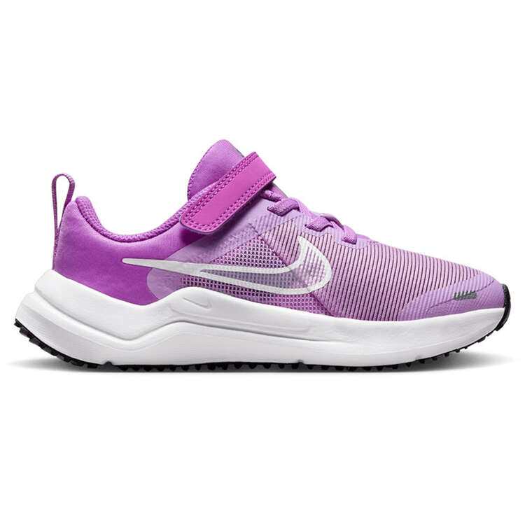 Nike Downshifter 12 Next Nature PS Kids Running Shoes Purple/White US 11, Purple/White, rebel_hi-res