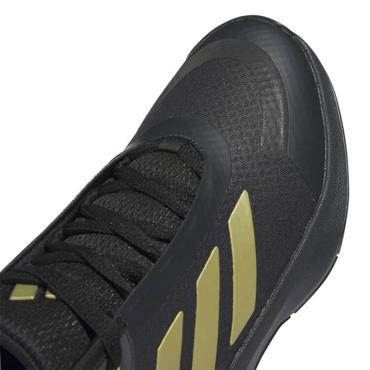 adidas Bounce Legends Basketball Shoes, Black/Gold, rebel_hi-res