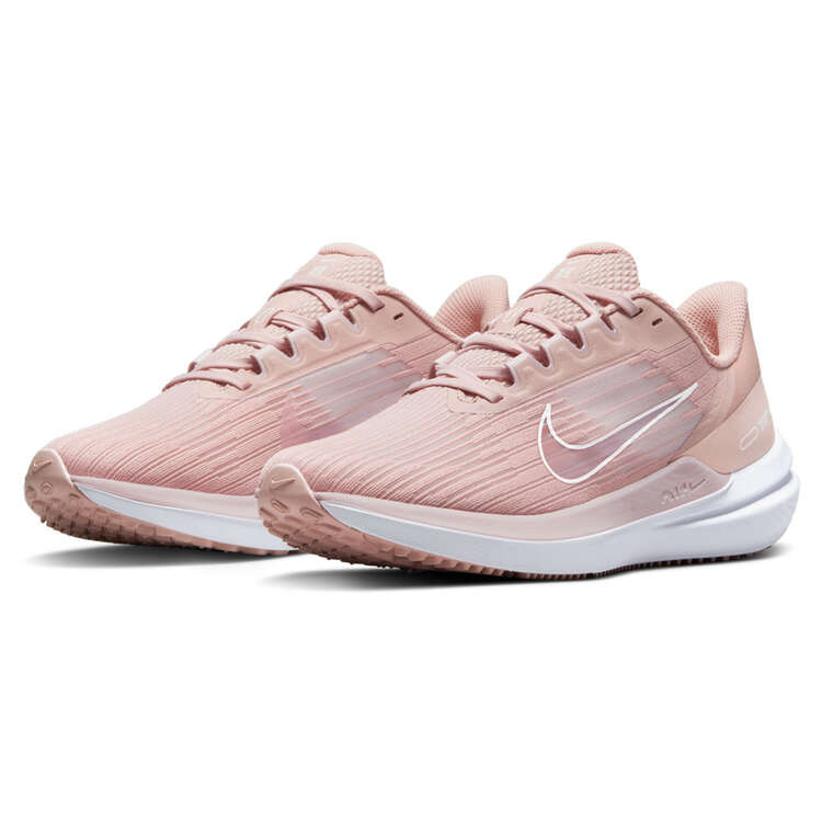 Nike Air Winflo 9 Womens Running Shoes Pink/White US 6.5, Pink/White, rebel_hi-res