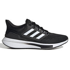 adidas EQ21 Mens Running Shoes, Black/White, rebel_hi-res