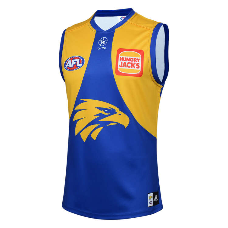 West Coast Eagles 2024 Mens Home Guernsey Blue/Yellow S, Blue/Yellow, rebel_hi-res