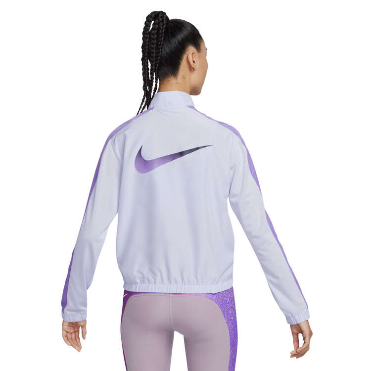 Nike Womens Dri-FIT Swoosh Running Jacket, Purple, rebel_hi-res