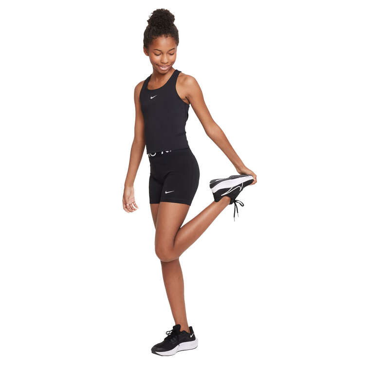 Nike Girls Dri-FIT Swoosh Tank Sports Bra Black XS