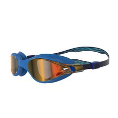 Speedo V Class VUE Mirror Swim Goggles Navy/Gold, Navy/Gold, rebel_hi-res