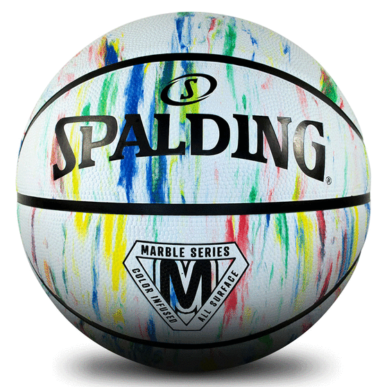 Spalding Marble Basketball, Rainbow, rebel_hi-res
