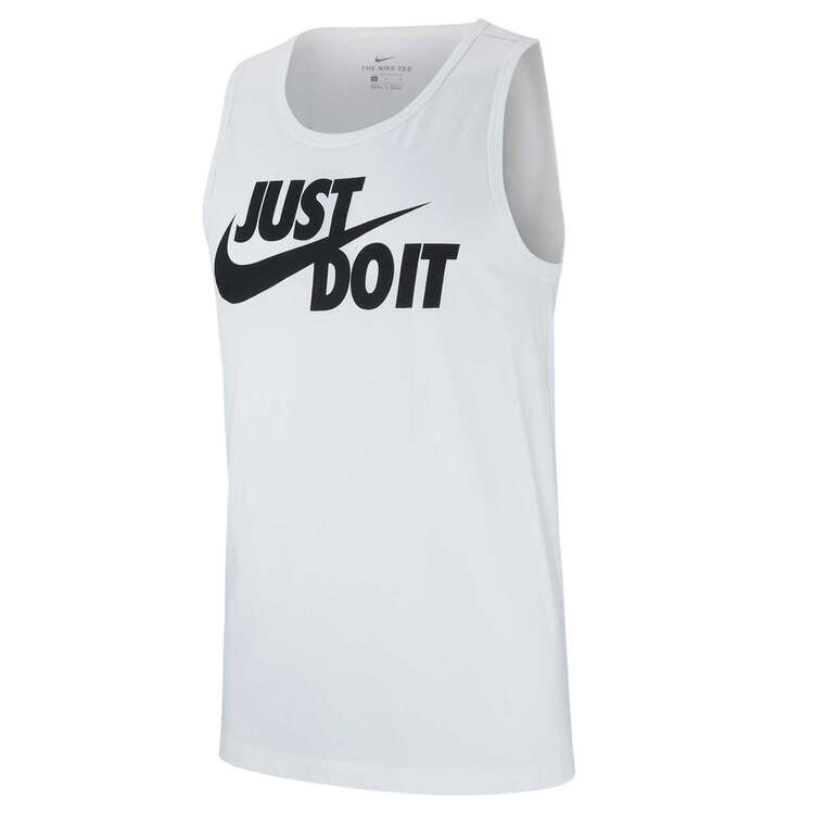 Nike Mens Sportswear Just Do It Tank White XL, White, rebel_hi-res