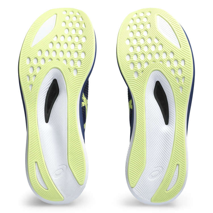 Asics Magic Speed 3 Womens Running Shoes, Navy/Yellow, rebel_hi-res