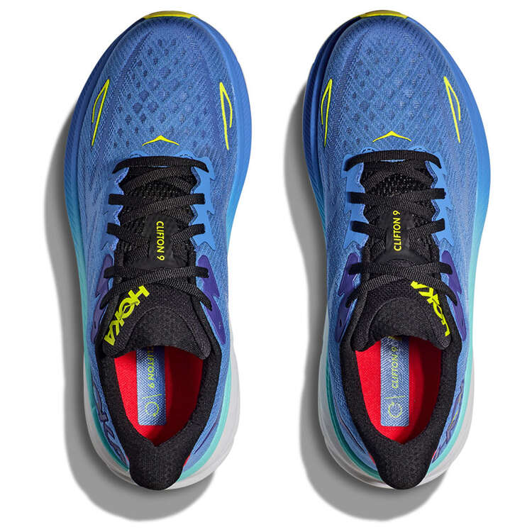 HOKA Clifton 9 Mens Running Shoes, Blue, rebel_hi-res
