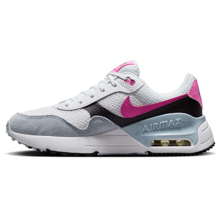Nike Air Max SYSTM GS Casual Shoes White/Blue US 4, White/Blue, rebel_hi-res