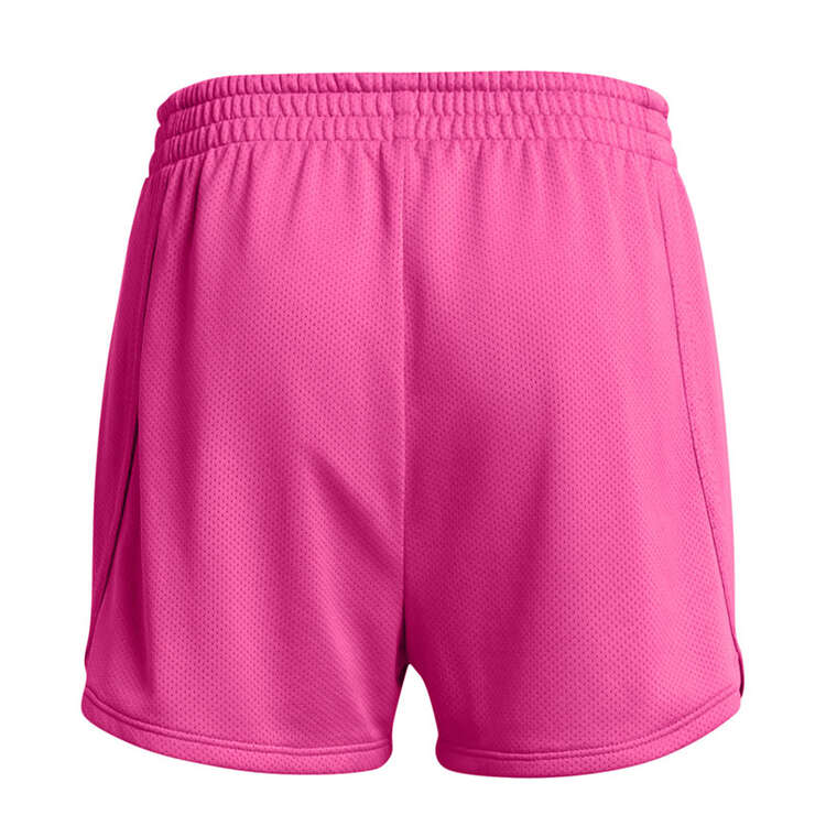 Under Armour Girls Play Up Shorts, Pink, rebel_hi-res