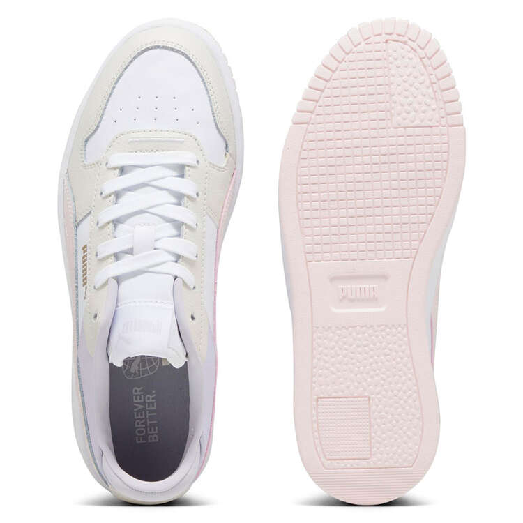 Puma Carina Street Womens Casual Shoes, White/Pink, rebel_hi-res
