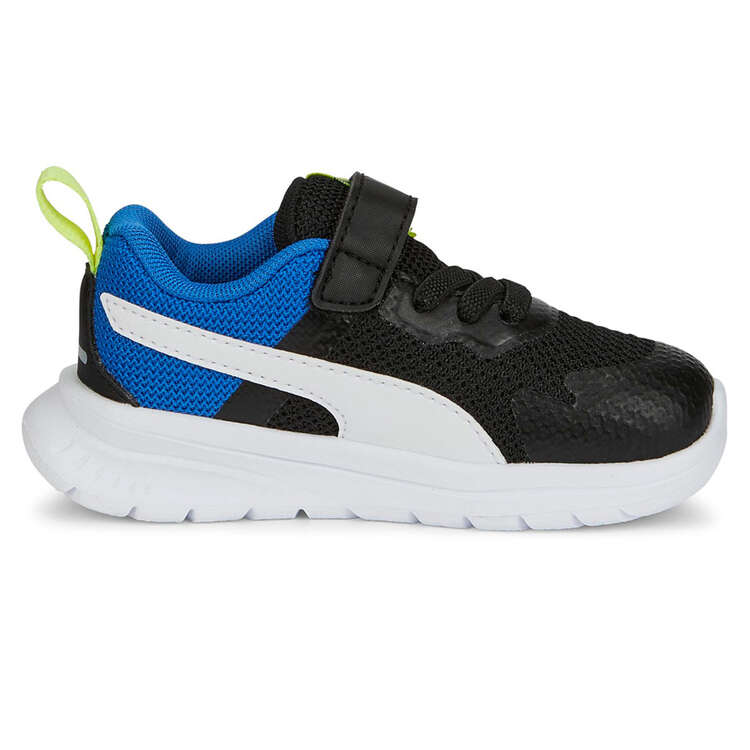 Puma Evolve Run Mesh AC Toddlers Shoes, Black/Blue, rebel_hi-res