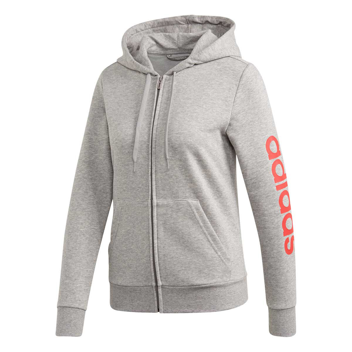 adidas zip hoodie grey