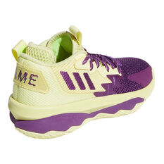 adidas Dame 8 Kids Basketball Shoes, Yellow, rebel_hi-res