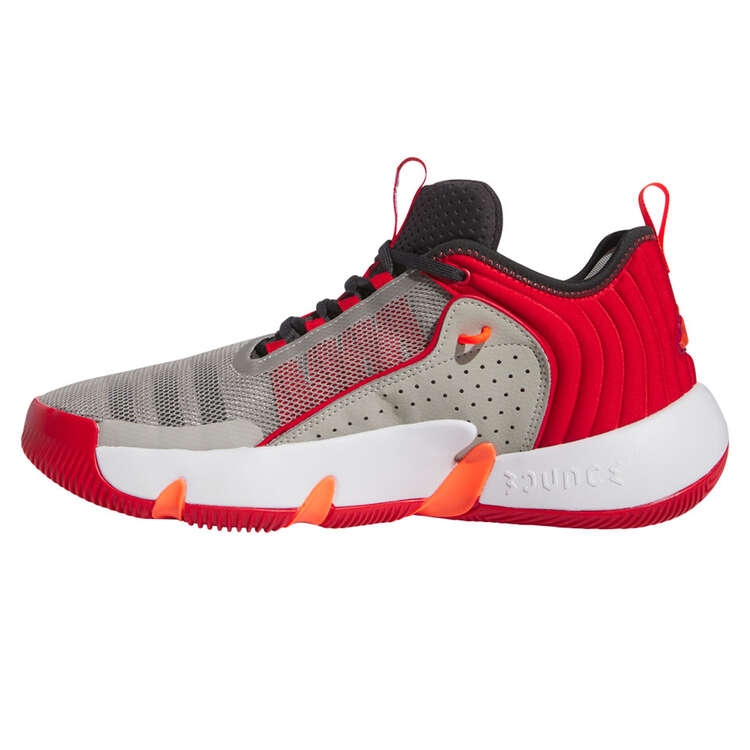 adidas Trae Unlimited Basketball Shoes, Grey/Red, rebel_hi-res