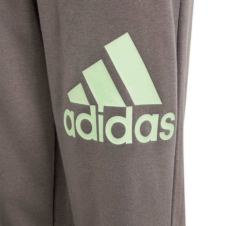 adidas Kids Essentials 2 Colour Big Logo Jogger Pants, Charcoal/Green, rebel_hi-res