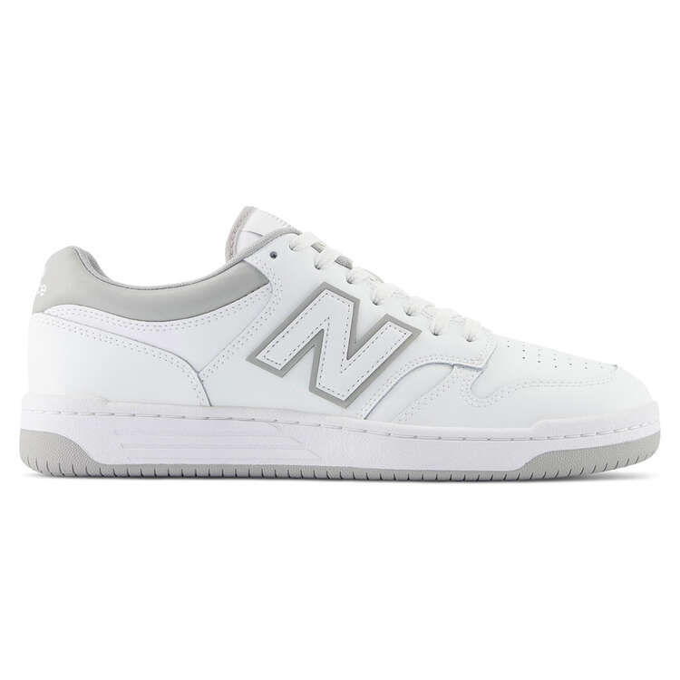 New Balance BB480 Casual Shoes White/Grey US Mens 7 / Womens 8.5, White/Grey, rebel_hi-res
