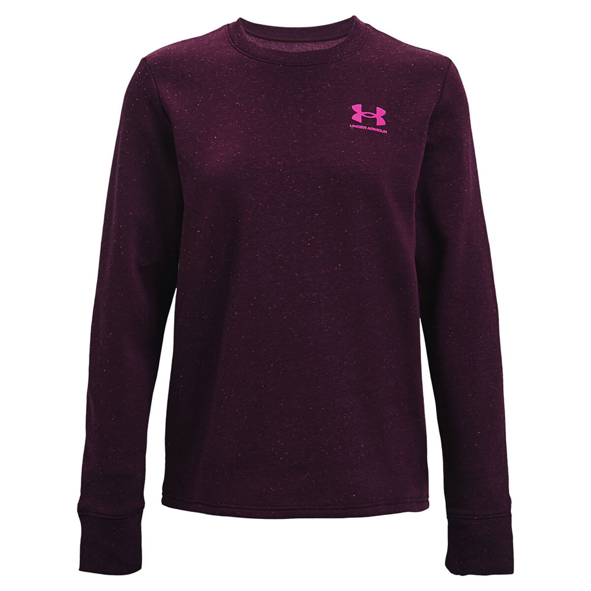 Purple Under Armour Rival Fleece Graphic LC Womens Sweatshirt 