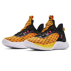 Under Armour Curry 9 Beyond The Stripe Basketball Shoes, Yellow/Black, rebel_hi-res