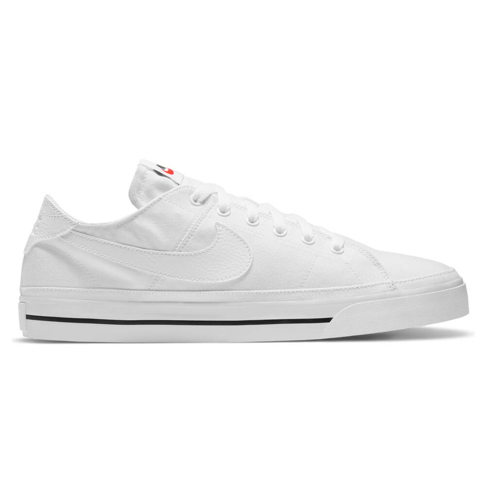 Nike Court Legacy Canvas Mens Casual Shoes White US 7 | Rebel Sport