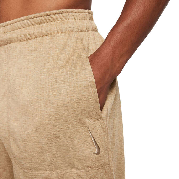 Nike Mens Dri-FIT Yoga 5-inch Shorts, Beige, rebel_hi-res
