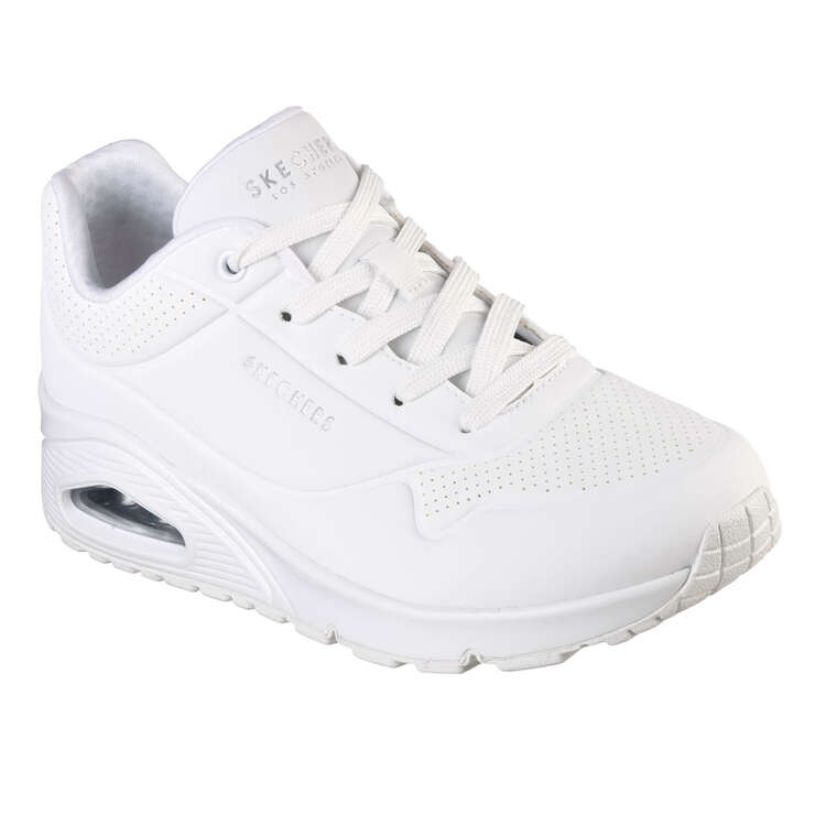 Skechers Uno Womens Walking Shoes, White, rebel_hi-res