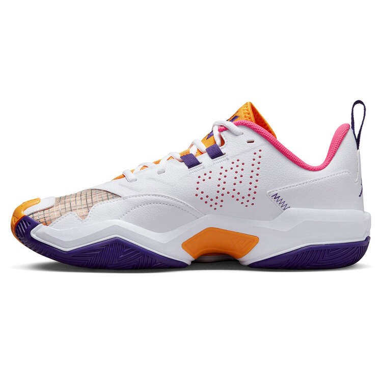 Jordan One Take 4 Basketball Shoes, White/Purple, rebel_hi-res