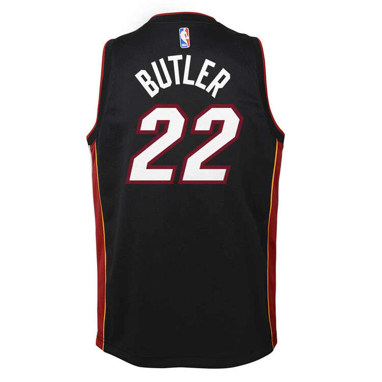 Nike Miami Heat Jimmy Butler 2020/21 Kids Icon Swingman Jersey Black XL, Black, rebel_hi-res