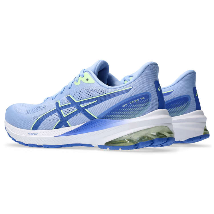 Asics GT 1000 12 Womens Running Shoes, Blue/Yellow, rebel_hi-res