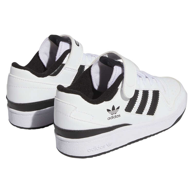 adidas Originals Forum Low PS Kids Casual Shoes, White/Black, rebel_hi-res