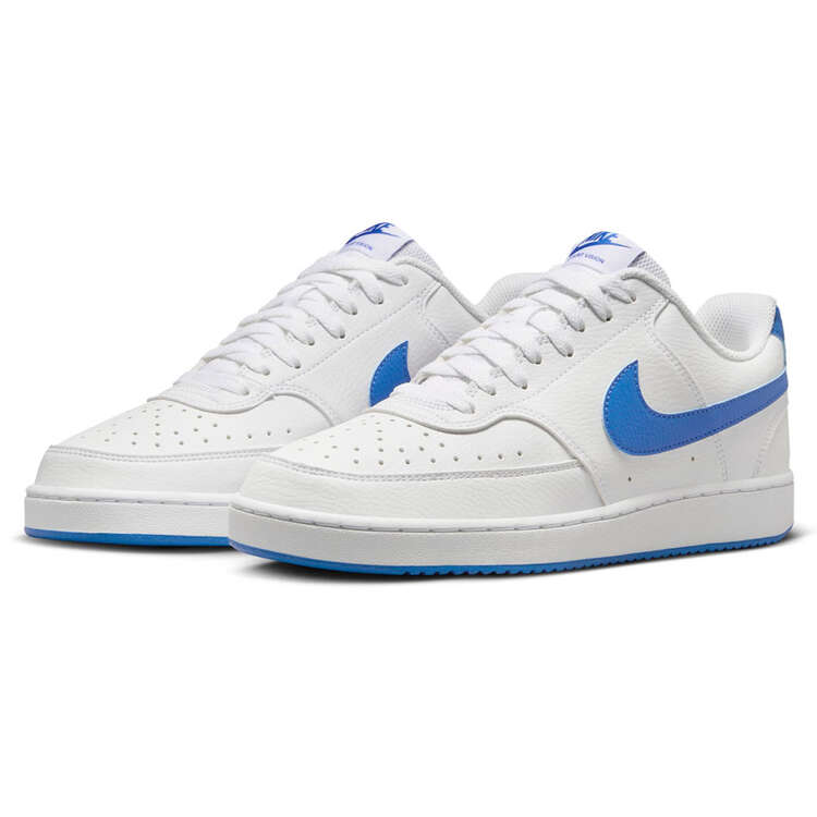 Nike Court Vision Low Next Nature Mens Casual Shoes, White/Blue, rebel_hi-res