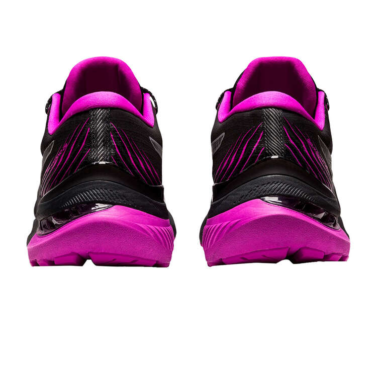 Asics GEL Kayano 29 Lite-Show Womens Running Shoes Black/Purple US  |  Rebel Sport