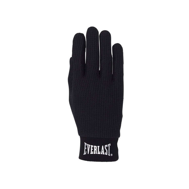 Everlast Cotton Glove Liners Black S/M, Black, rebel_hi-res