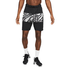 Nike Mens Dri-FIT Sport Clash Woven Training Shorts, Black, rebel_hi-res