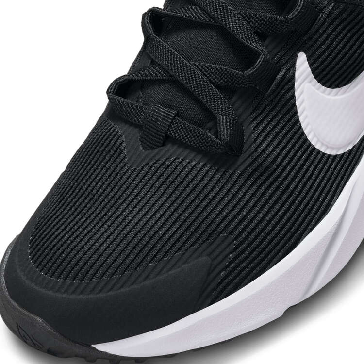 Nike Star Runner 4 Next Nature PS Kids Running Shoes, Black/White, rebel_hi-res