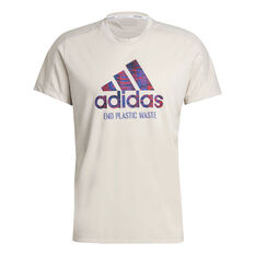 adidas Mens Run for the Oceans Graphic Tee, White, rebel_hi-res