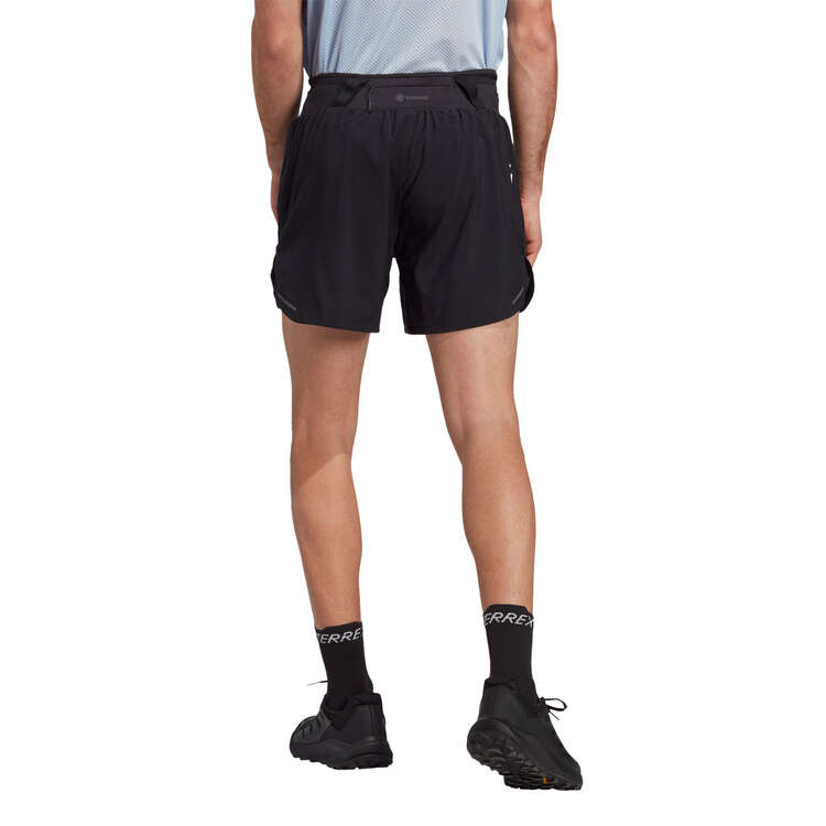 adidas Terrex Mens Agravic Trail Running Shorts Black/Grey XS, Black/Grey, rebel_hi-res